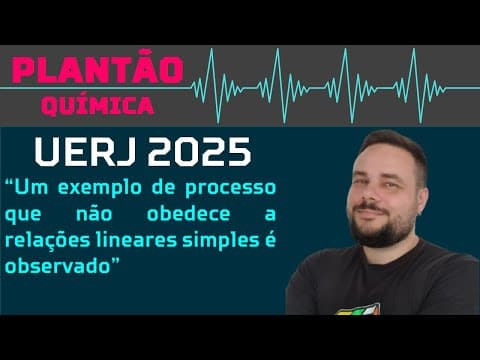 Thumbnail da aula: BIOLOGIA UERJ 2025 - Um exemplo de processo que não obedece a relações lineares simples é observado