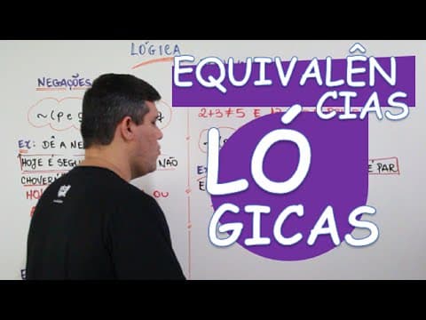 Thumbnail da aula: LÓGICA: EQUIVALÊNCIAS LÓGICAS