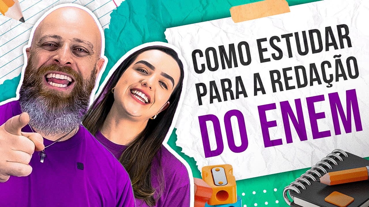 Thumbnail: Como EU RECOMENDO que você ESTUDE para a REDAÇÃO do ENEM
