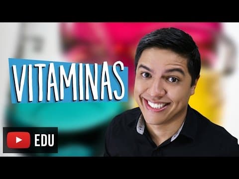 Thumbnail da aula: VITAMINAS - BIOQUÍMICA - COMPOSTOS ORGÂNICOS - Prof. Kennedy Ramos