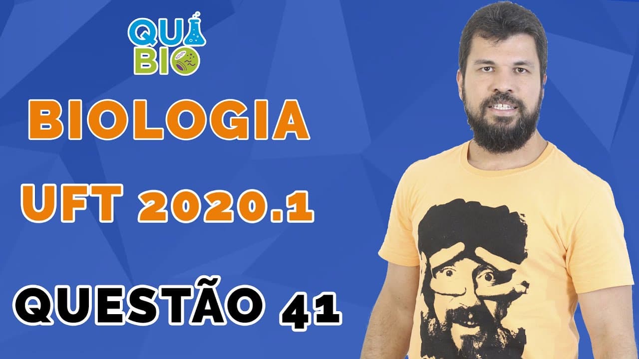 Thumbnail: UFT 2020.1 - Questão 41 - Cinco classes do filo Mollusca apresentam organismos com as seguintes cara