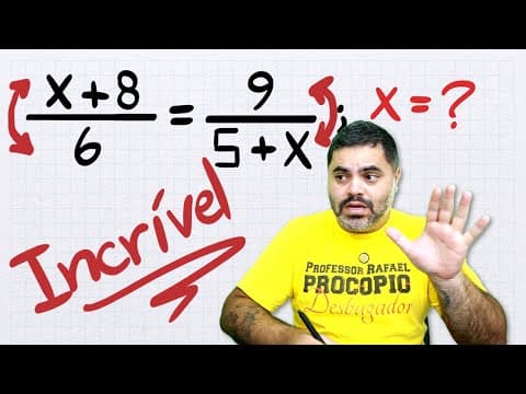 Thumbnail da aula: 🤯 A INCRÍVEL EQUAÇÃO de oxᴉɐq ɐɹd ɐçǝqɐɔ que se transforma em EQUAÇÃO DO SEGUNDO GRAU!