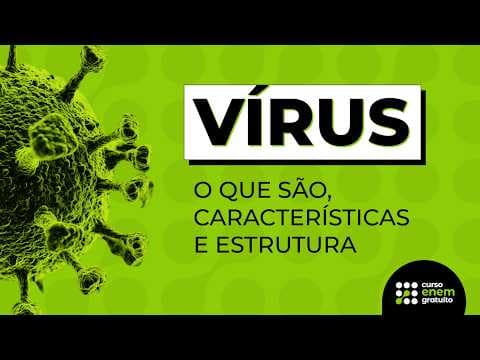 Thumbnail da aula: VÍRUS: O QUE SÃO, CARACTERÍSTICAS E ESTRUTURA | Resumo de Biologia para o Enem