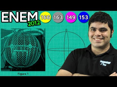Thumbnail da aula: ENEM 2012 Matemática #18 - Projeção Ortogonal do Trajeto do Motoqueiro (pegadinha!)