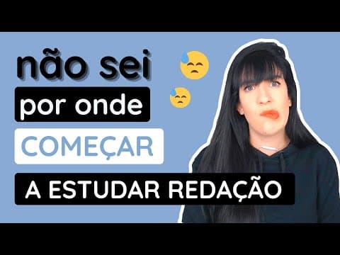 Thumbnail da aula: Por onde começar a estudar redação Enem?