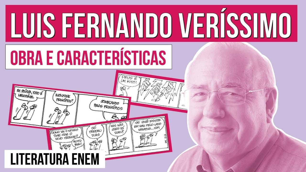 Thumbnail: LUIS FERNANDO VERÍSSIMO: obra e características | Escritores Gaúchos | Literatura Enem | Camila