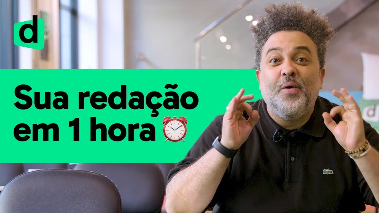 Thumbnail: DICAS para fazer a REDAÇÃO DO ENEM em 1 HORA | PLANTÃO