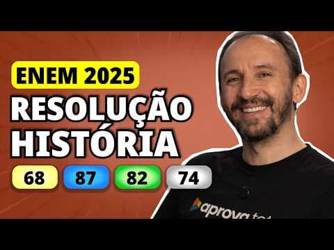 Thumbnail da aula: ENEM 2025 HISTÓRIA – Questão 68 | Durante a realeza, e nos primeiros anos republicanos, as leis eram