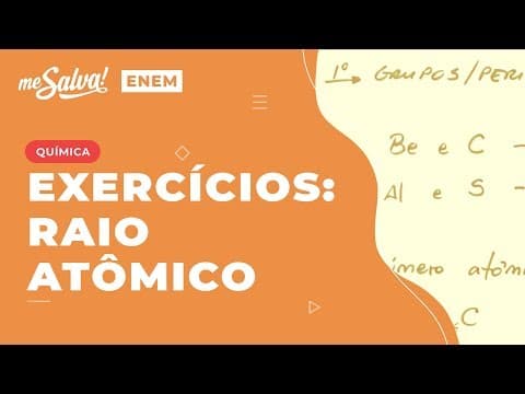 Thumbnail da aula: Exercícios de Raio Atômico Aula 6 - TPE06