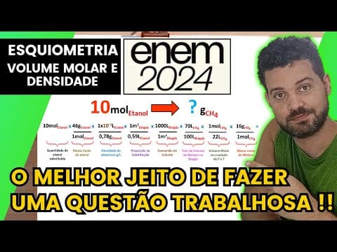 Thumbnail da aula: ✏️ENEM 2024 | O biogás é uma alternativa energética muito importante, pois, além de reduzir a
