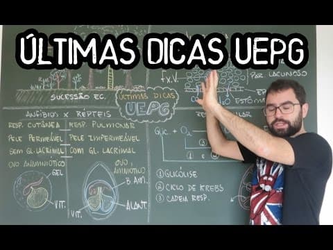 Thumbnail da aula: Revisão Rápida Vestibular UEPG - Biologia