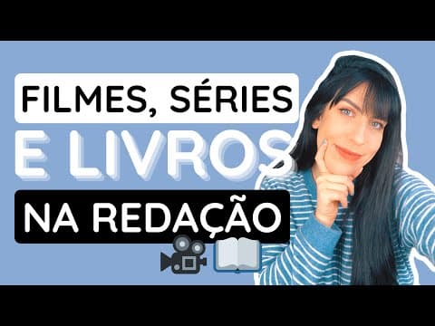 Thumbnail da aula: Como citar a LIVROS, FILMES e SÉRIES na redação do Enem