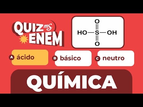 Thumbnail da aula: Treinando Questões | Química | QUIZ ENEM | Me Salva! ENEM