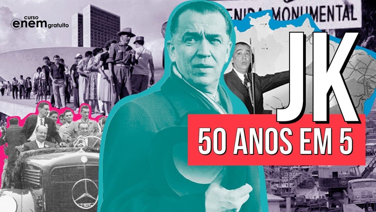 Thumbnail: GOVERNO JK: 50 anos em 5 | RESUMO DE HISTÓRIA PARA O ENEM