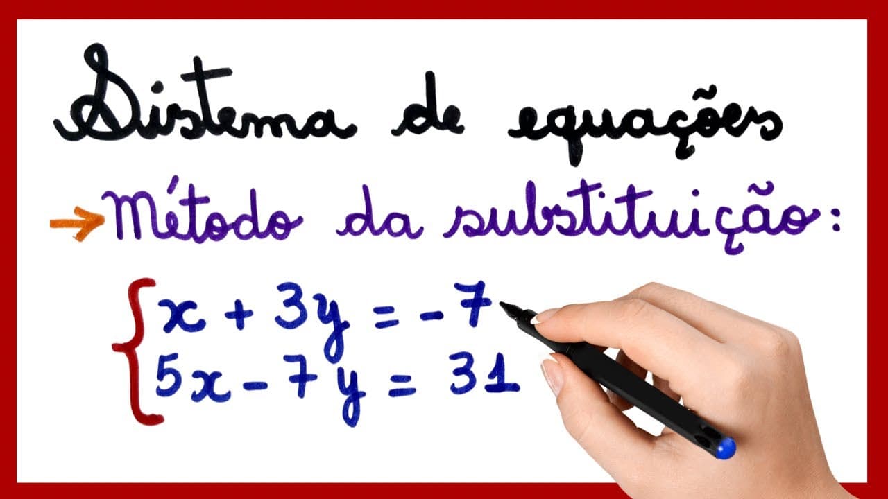 Thumbnail: SISTEMA DE EQUAÇÕES - Método da SUBSTITUIÇÃO