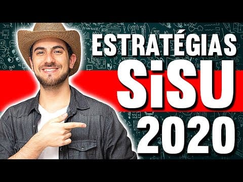 Thumbnail da aula: ESTRATÉGIAS PARA O SISU 2020: Lista de Espera | 1ª/2ª Opção | Cotas