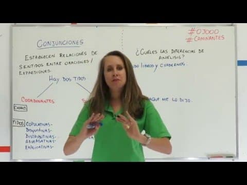 Thumbnail da aula: Espanhol - Conjunciones: introducción