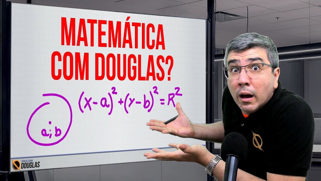 Thumbnail: EQUAÇÃO DA CIRCUNFERÊNCIA COM TRÊS PONTOS | GEOMETRIA ANALÍTICA | MATEMÁTICA COM DOUGLAS