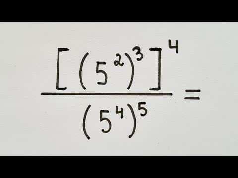 Thumbnail da aula: 🎯Resolução de Exercício usando as PROPRIEDADES DAS POTÊNCIAS - Professora Angela Matemática
