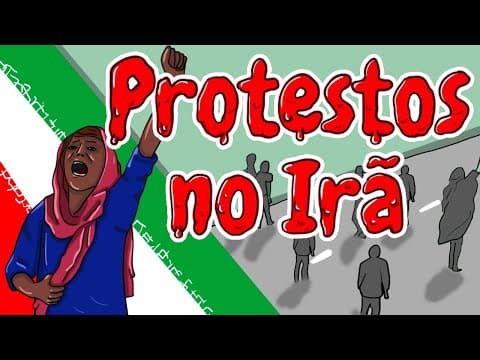 Thumbnail da aula: O que está acontecendo no Irã? RESUMO Ilustrado fácil!