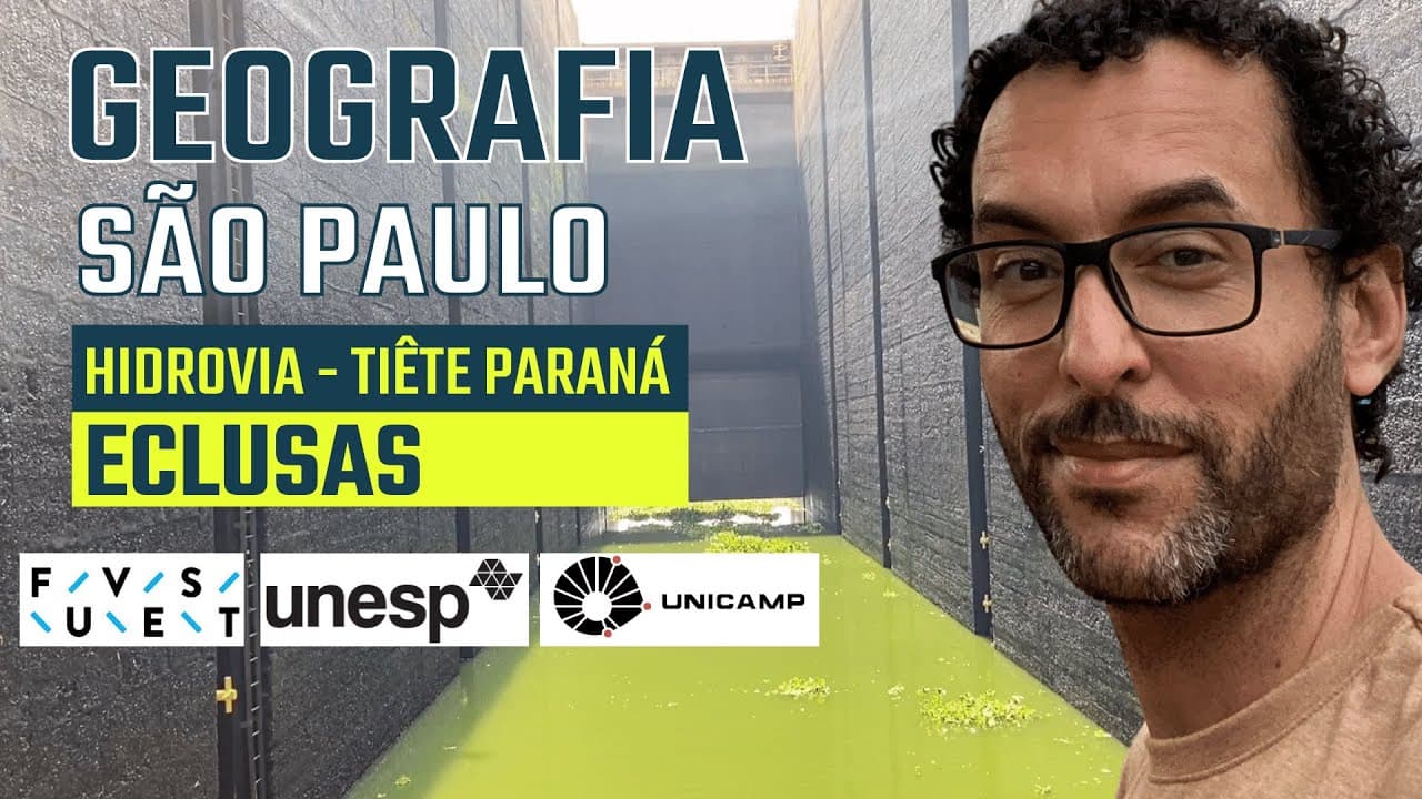 Thumbnail: GEOGRAFIA DE SÃO PAULO | HIDROVIA TIETÊ - PARANÁ | ECLUSA |