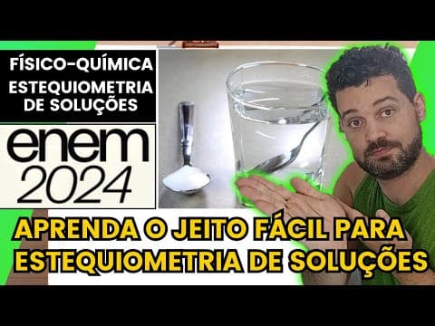 Thumbnail da aula: ✏️ENEM 2024 | O soro caseiro serve para combater a desidratação por meio da reposição da água e sais