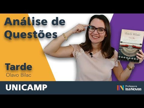 Thumbnail da aula: Poema AS ONDAS | Análise de questão | TARDE | Olavo Bilac | vestibular UNICAMP