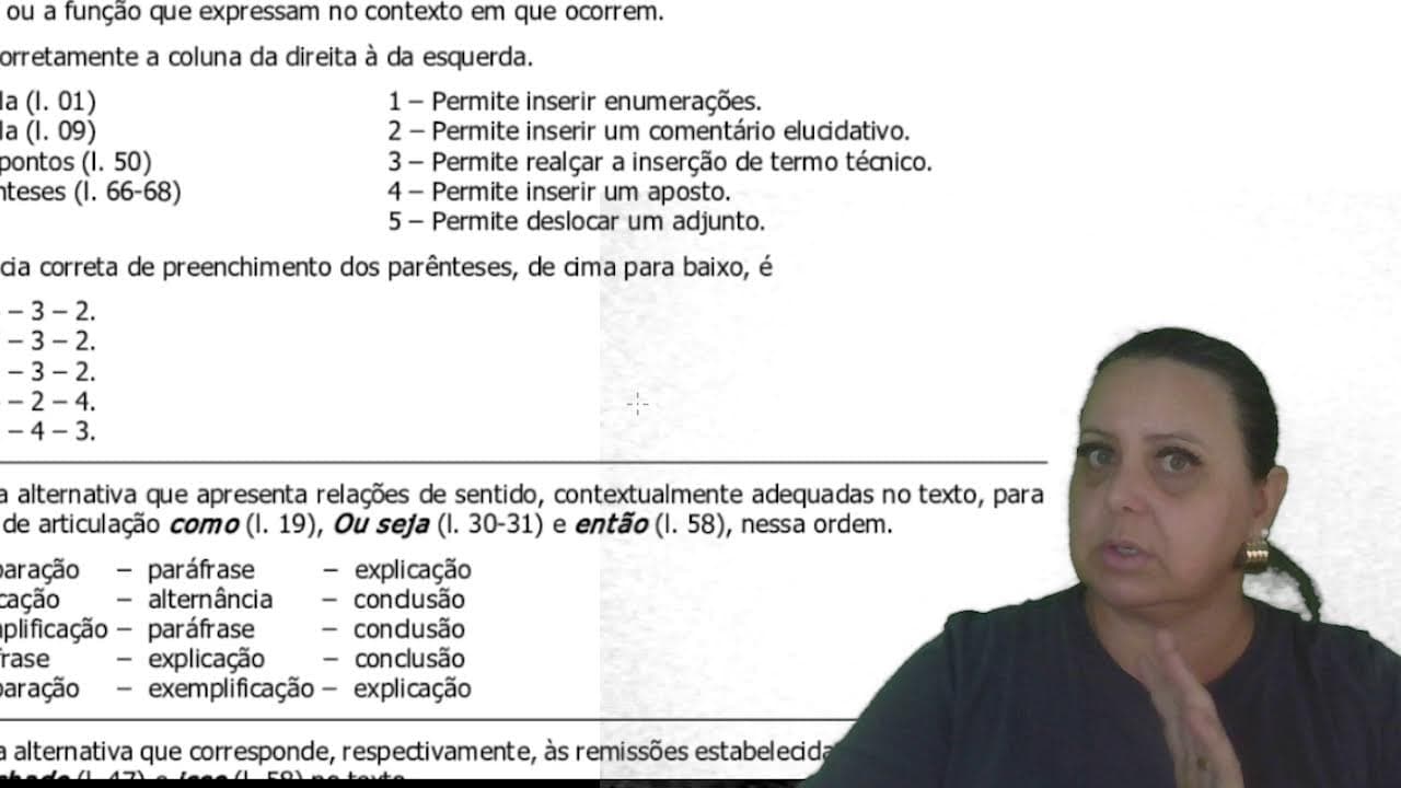 Thumbnail: @prof.tatiweber comenta a prova de Português de 2020 da UFRGS.