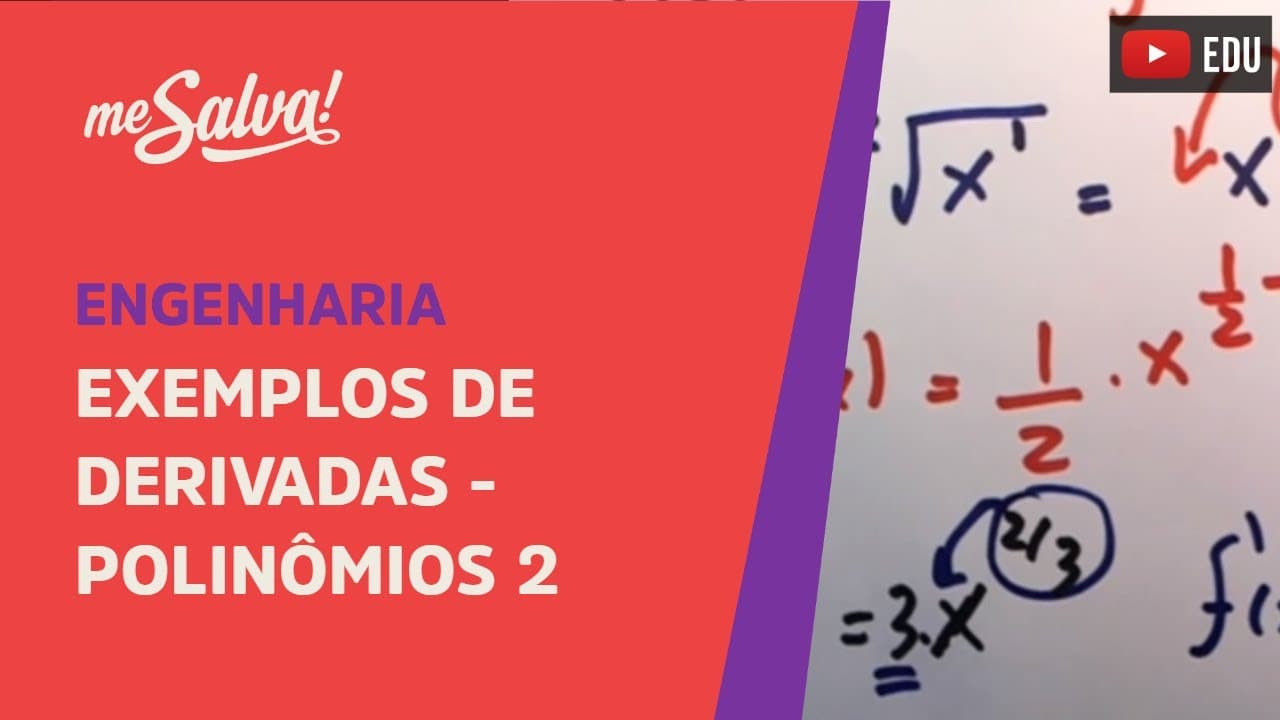 Thumbnail: Me Salva! Cálculo Diferencial - Exemplos de derivadas - Polinômios 2