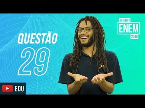 Thumbnail da aula: ENEM 2018 | Interpretação de campanha publicitária | questão 29 (caderno amarelo)