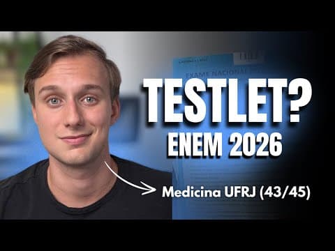 Thumbnail da aula: ✅ Como ACERTAR as NOVAS QUESTÕES do ENEM 2026! (SIMULADO GRÁTIS)