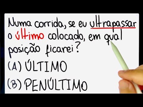 Thumbnail da aula: 🔥 NINGUÉM CONSEGUE RESPONDER CORRETAMENTE a essa pergunta bugante! Você consegue resolver?