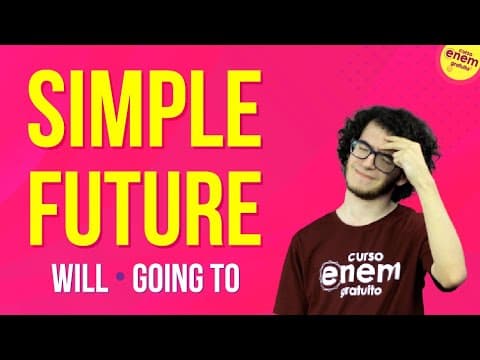 Thumbnail da aula: SIMPLE FUTURE - COMO EXPRESSAR AÇÕES NO FUTURO EM INGLÊS | Resumo de Inglês para o Enem