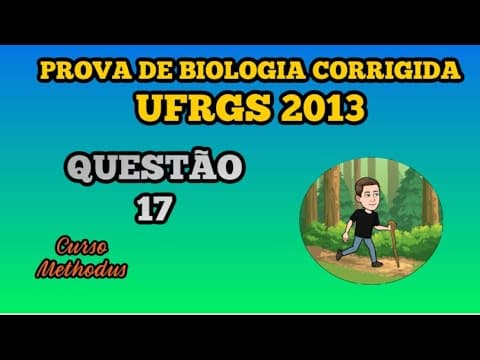Thumbnail da aula: 17 de 2013 da prova de biologia da UFRGS - O estudo de gêmeos é utilizado para a análise de