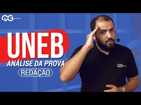 Thumbnail da aula: UNEB: Análise histórica das provas | Redação