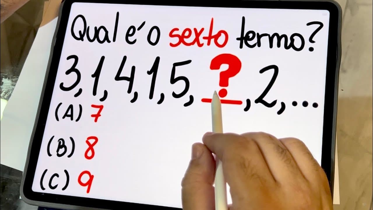 Thumbnail: đ„ QUAL Ă O SEXTO TERMO DESSA SEQUĂNCIA LĂGICA INFINITA? đ± Como estĂĄ seu RACIOCĂNIO LĂGICO?