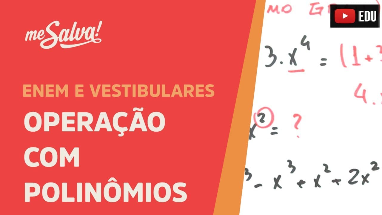 Thumbnail: Me Salva! PLN03 - Polinômios - Operações com polinômios: soma, subtração e multiplicação