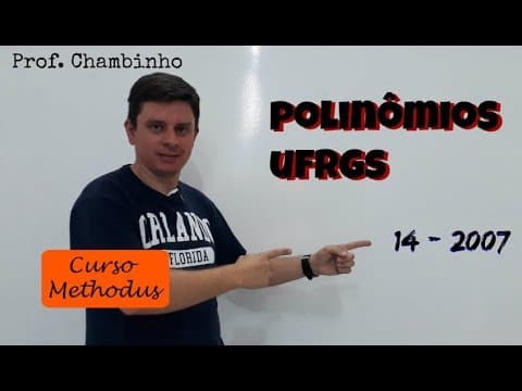 Thumbnail da aula: Questão 14 de 2007 prova de matemática da UFRGS - A figura abaixo apresenta o gráfico de um