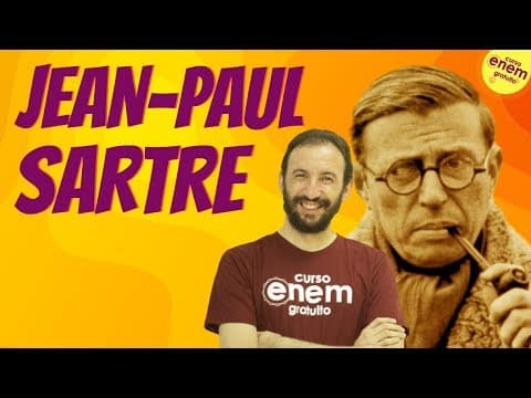 Thumbnail da aula: JEAN-PAUL SARTRE | Resumo de Filosofia para o Enem
