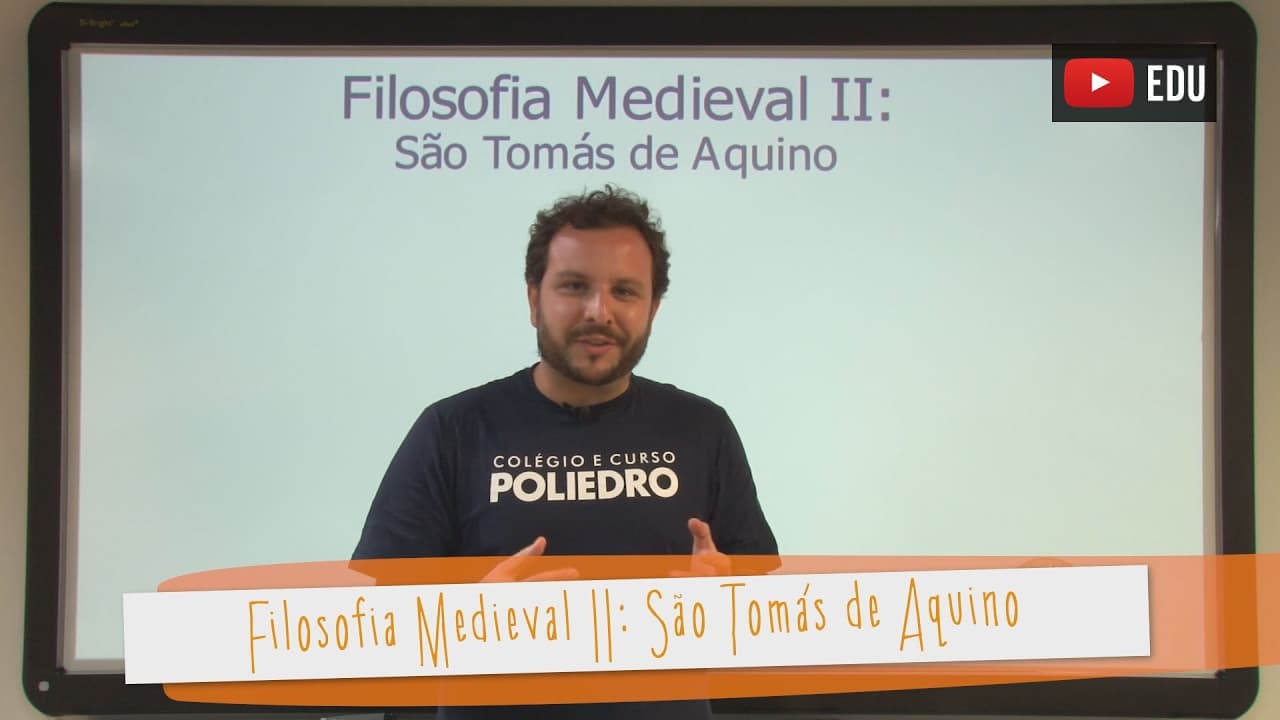 Thumbnail: Videoaulas Poliedro | Filosofia medieval II: São Tomás de Aquino