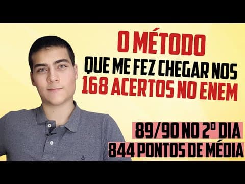 Thumbnail da aula: COMO ESTUDAR PARA ACERTAR MAIS QUESTÕES NO ENEM