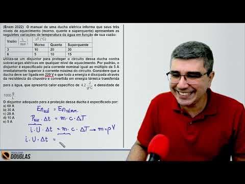Thumbnail da aula: ENEM 2022 O manual de uma ducha elétrica informa que seus três níveis | CURSO DE FÍSICA ONLINE