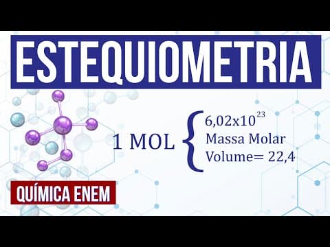 Thumbnail da aula: CÁLCULO ESTEQUIOMÉTRICO: o que é, como fazer e exemplos | Química Enem e Vestibular. Prof Sobis