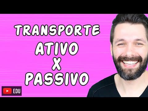 Thumbnail da aula: TRANSPORTE ATIVO E PASSIVO - Diferenças | Biologia com Samuel Cunha