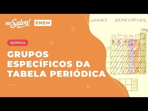 Thumbnail da aula: Grupos Específicos da Tabela Periódica Aula 2 - TP02