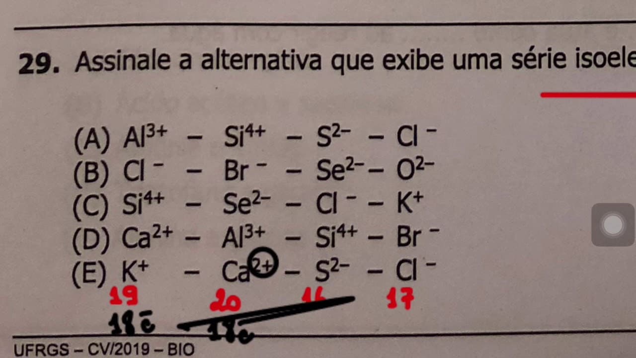 Thumbnail: Correção da Prova de Química da UFRGS 2019