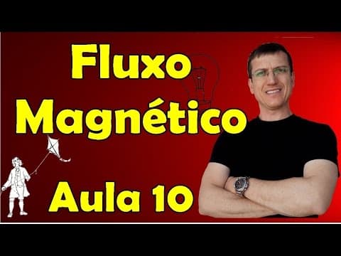 Thumbnail da aula: Fluxo Magnético - Indução eletromagnética - Eletromagnetismo - Aula 10 - Prof. Marcelo Boaro