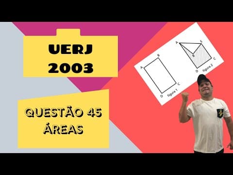 Thumbnail da aula: UERJ 2013 QUESTÃO 45. Áreas folha dobrada