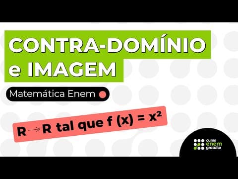 Thumbnail da aula: CONTRA-DOMÍNIO e IMAGEM | Matemática para o Enem | Lucas Borguezan