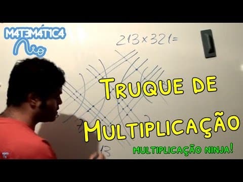 Thumbnail da aula: Truque de Multiplicação Asiática (Multiplicação Chinesa ou Japonesa com pauzinhos) | Matemática Rio